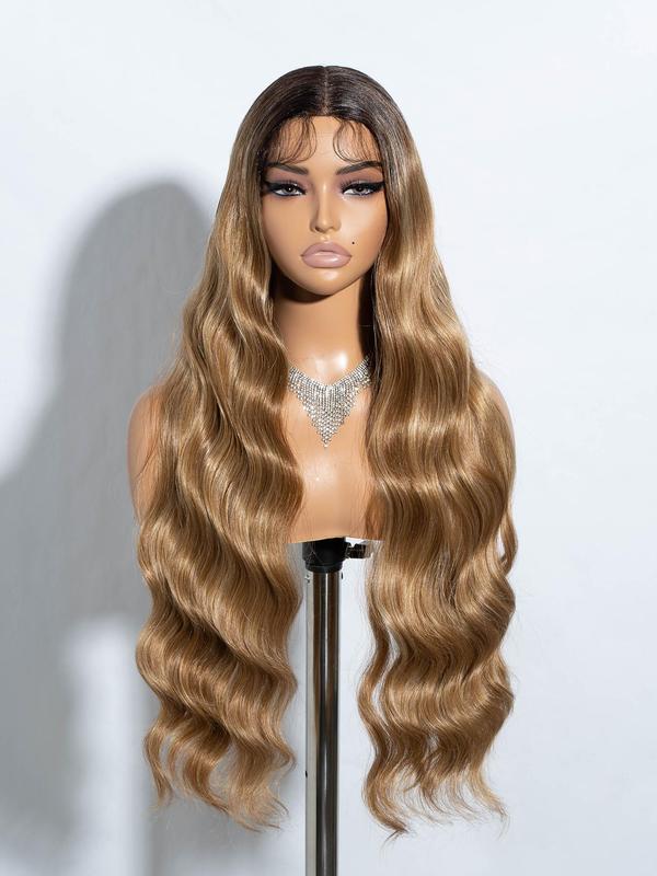 Valentine's Day Long Wavy Synthetic Lace Front Wig As Gift for Girlfriend, 29 Inch Middle Part Wig, Ombre Cosplay Wigs for Women for Girlfriend 6