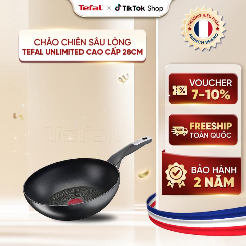 Chảo chiên sâu lòng Tefal Unlimited cao cấp 28cm/G2551902 - Công nghệ báo nhiệt thông minh
