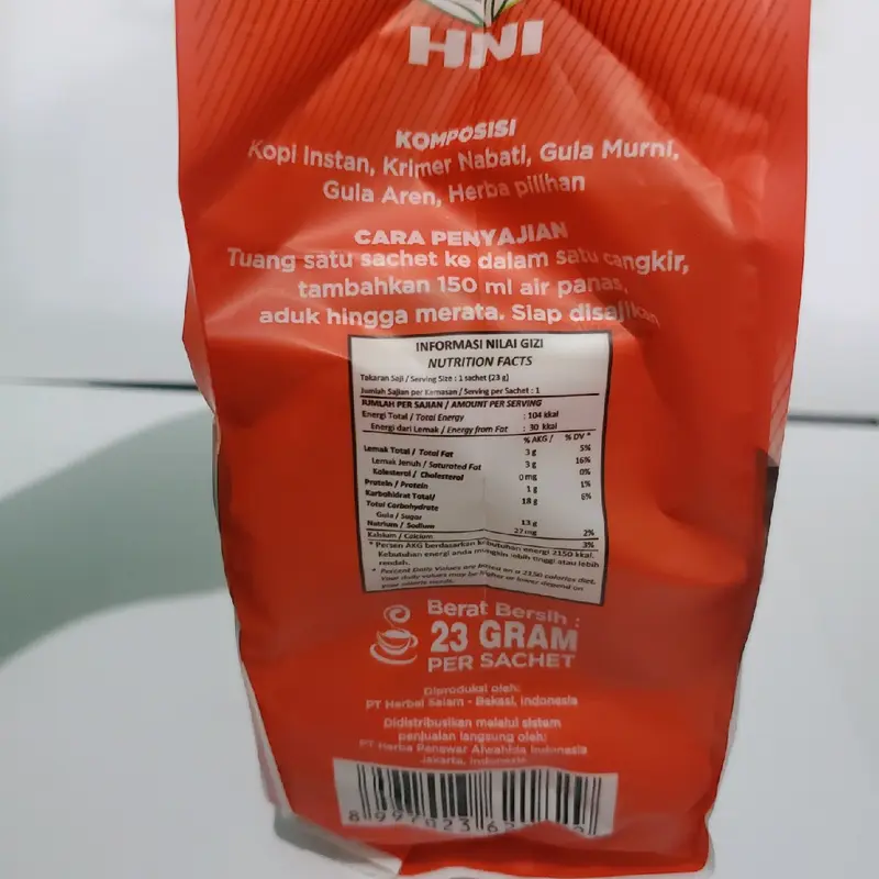Kopi 7 Elemen HPAI Isi 20 sachet Minuman sehat yg menyerupai kopi tanpa zat perasa. Gula Air kesehatan 4
