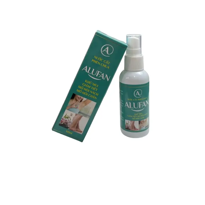 Nước Cất Phèn Chua ALUFAN 60ml Khử Mùi Hôi Nách Hôi Chân 1