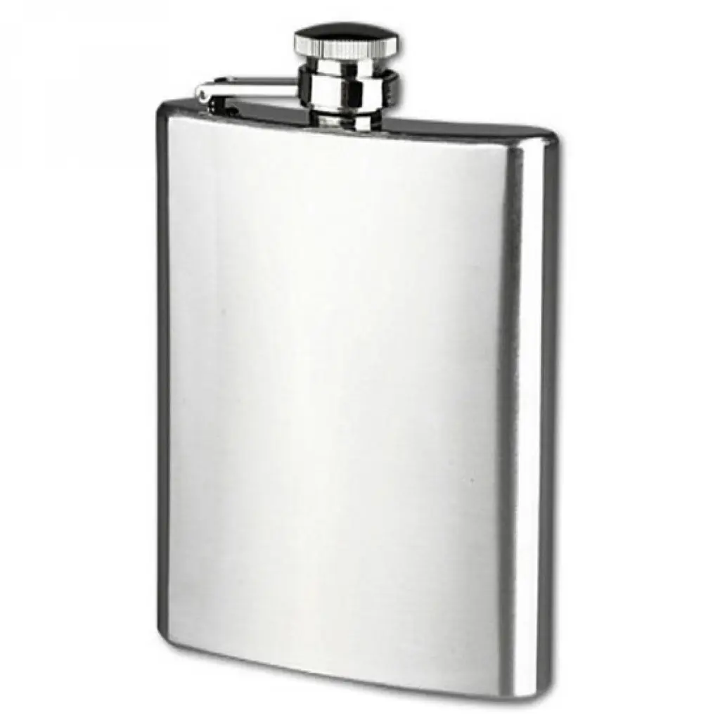 EKOZILA WINDU STORE Botol Minum Hip Flask Stainless Steel 8oz - MS351