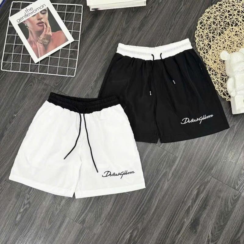 Quần short unisex nam nữ thêu chữ Đê Gờ phối cạp, quần đùi gió 2 lớp hottrend 2025