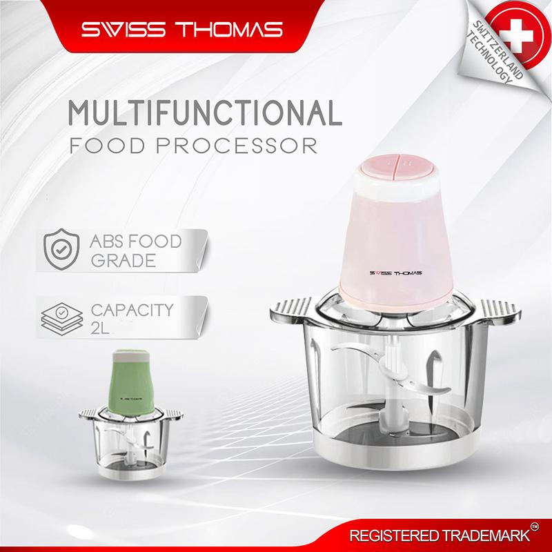 Swiss Thomas multifunction 2L Chopper Meat Grinder Blender mini pounder yam pounding food Chopper grinders machine electric meat grin