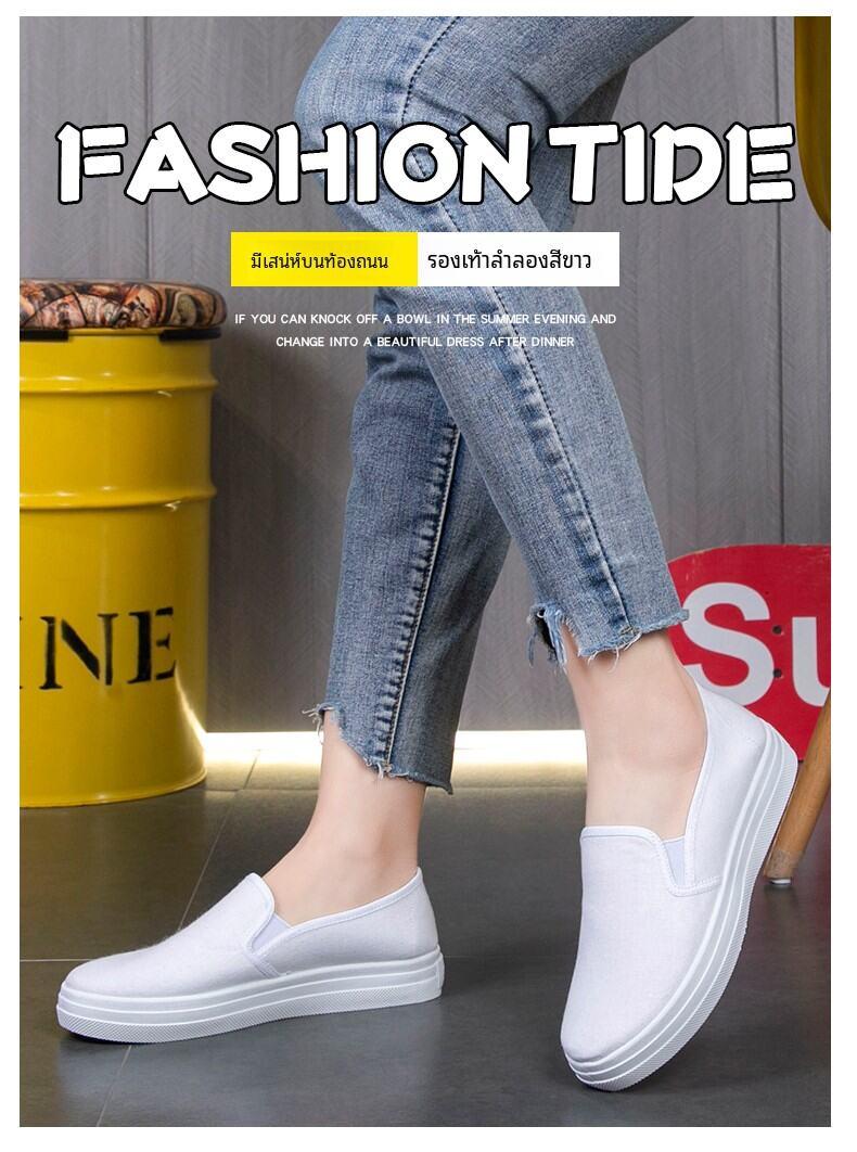 Product Introduction of Comfortable lace up women's flat shoes White non-slip rubber sole comfortable nursing shoes comfortable slip on sneakers 2