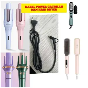 KABEL POWER CATOKAN PUTAR 360 Fleksibel UNIVERSAL CURLIE CURLING TONG MURAH TEBAL BAGUS AWET