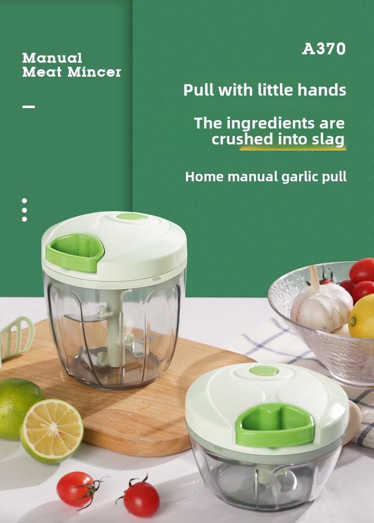 Product Introduction of Household Manual Pull Garlic Masher Onion Ginger Garlic Seasoning Garlic Press Garlic Masher Meshed Garlic Device Pumpkin Mashed Potatoes Baby Complementary Food Mixer 0