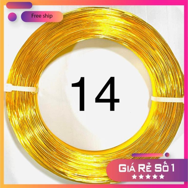  Dây nhôm mạ màu làm bonsai handmade .cuộn 500g Size 0.8mm 