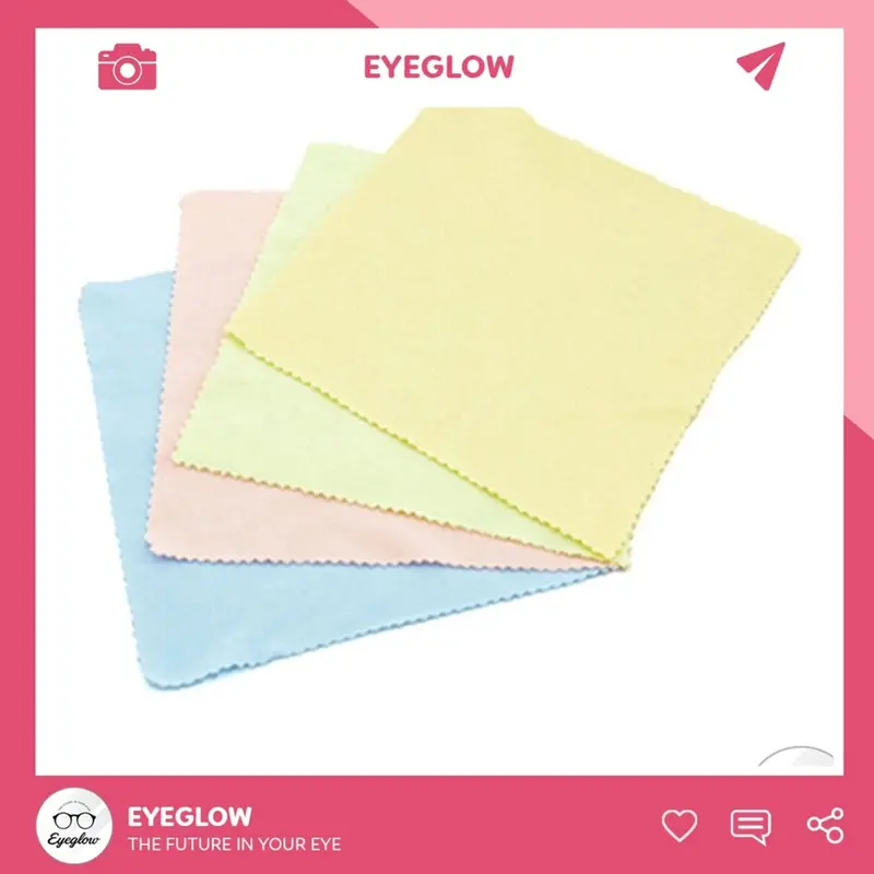 Khăn lau kính đa năng chuyên dụng EYEGLOW, lau mắt kính cận, mặt kính điện thȯại mềm mại không gây xước dăm 1