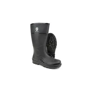 Sepatu Boot Tinggi SAINT BOOTS Hitam - Karet Lokal PVC