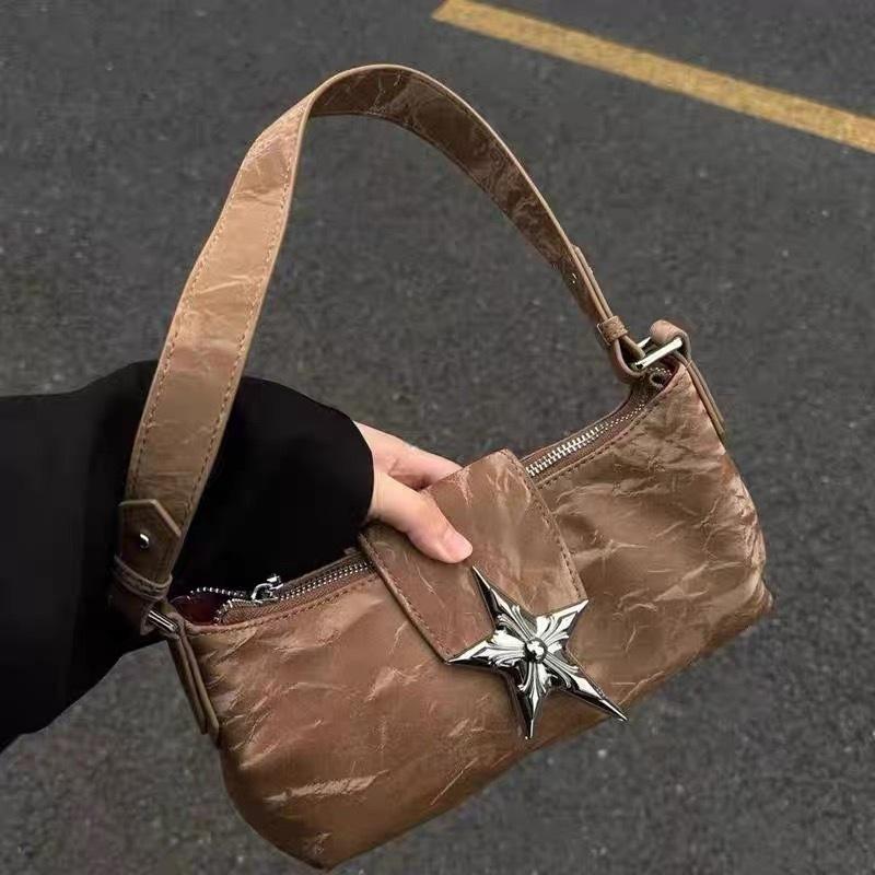 Tas wanita tas selempang lipit bintang berujung lima tas bahu ketiak 2