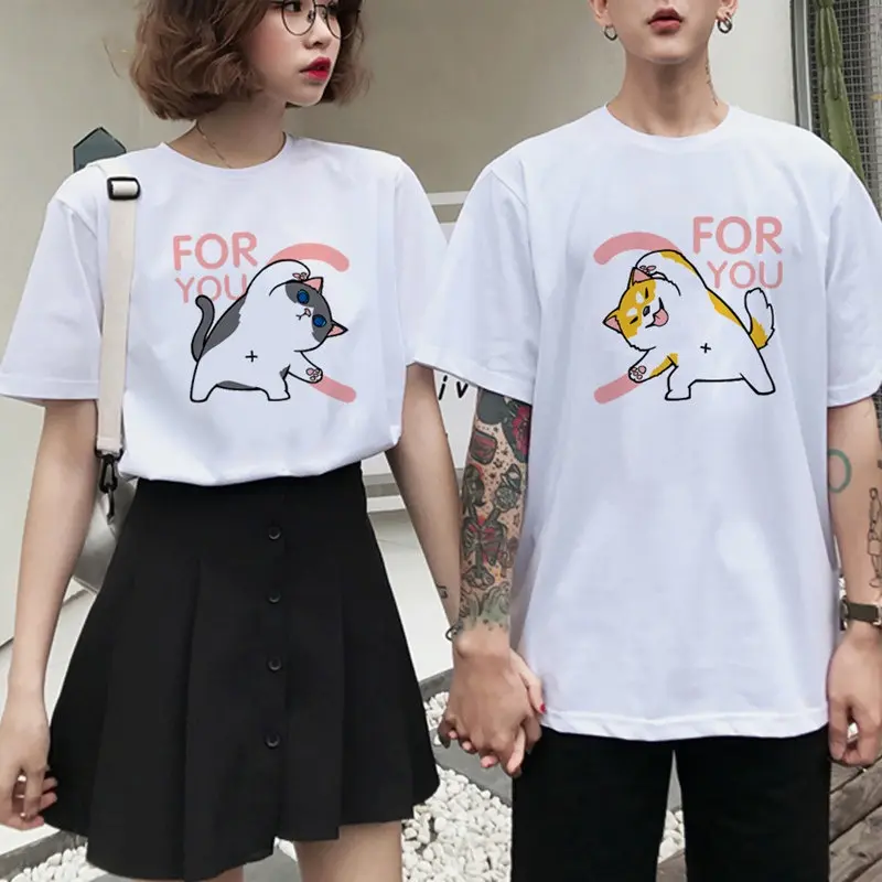 [New] Funny Couple T Shirts Casual For You Letter Love Tshirt Cute Clothes Boyfriend Girlfriend Matching Sh