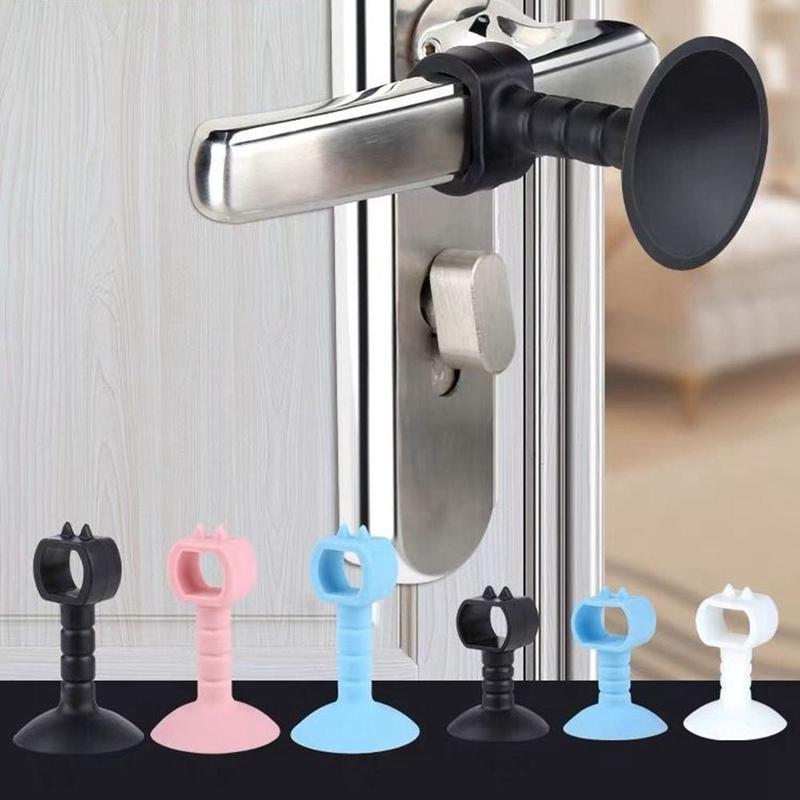 Product Introduction of proofto New Silicone Door Stopper Wall Protectors Suction Cup Door Handle Anti Collision Furniture Fittings Doorstop Door 10