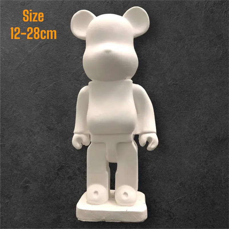Tượng gấu size lớn cho bé tặng kèm màu và cọ tô màu 6