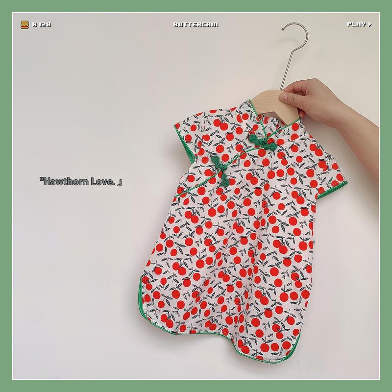 Product Introduction of Girls' Chinese Style Retro Hanfu Summer Children's Fashionable Cheongsam Dress Baby Skirt Cross-border One-piece Dropshipping 26