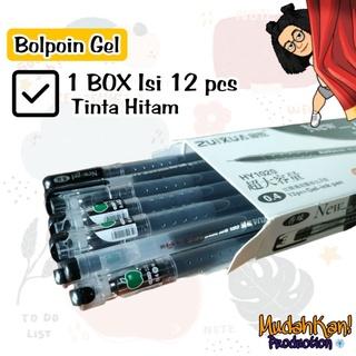 Pulpen Zuixua 0.4 mm Hitam { 1 Box isi 12 } { 1 Box isi 6 ] Pulpen Gel 0