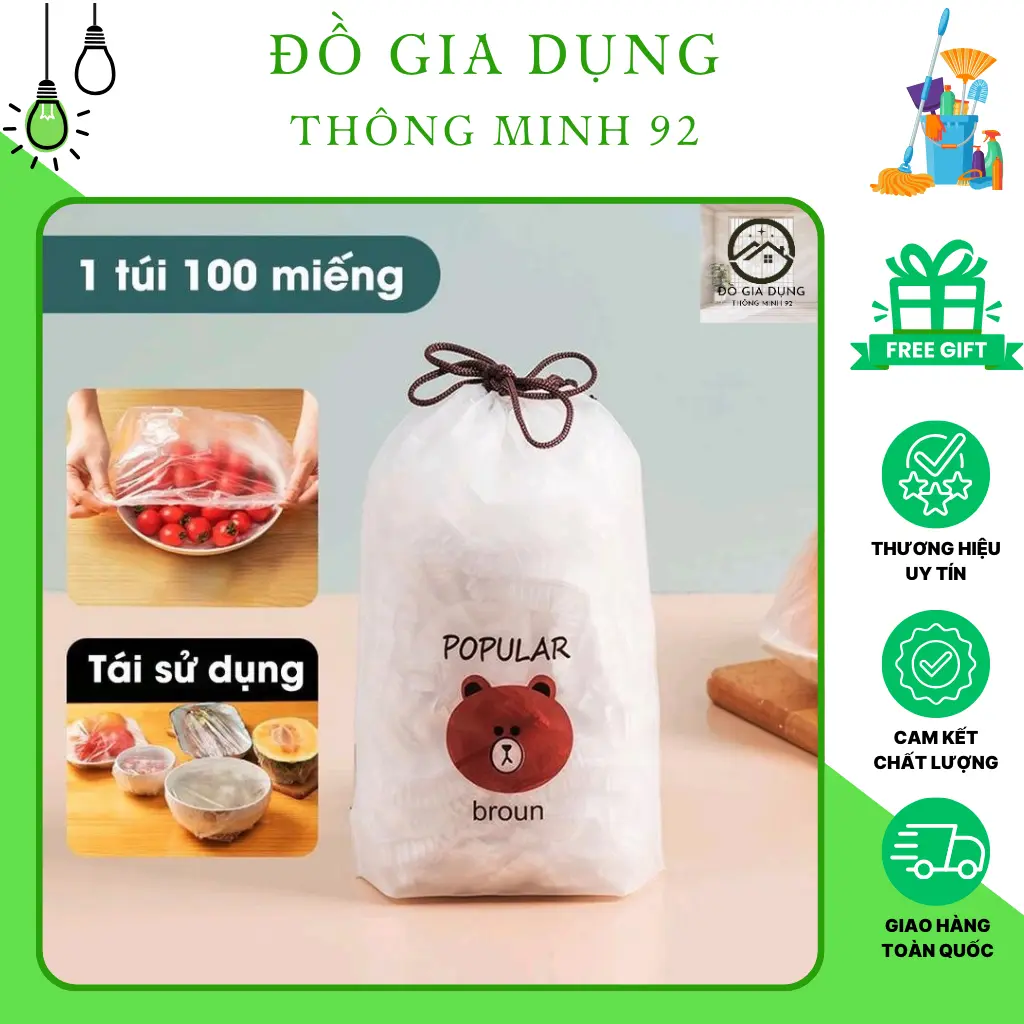 Màng Bọc Thực Phẩm Co Giãn Siêu Dai Đa Năng - Đồ Gia Dung Thông Minh 92