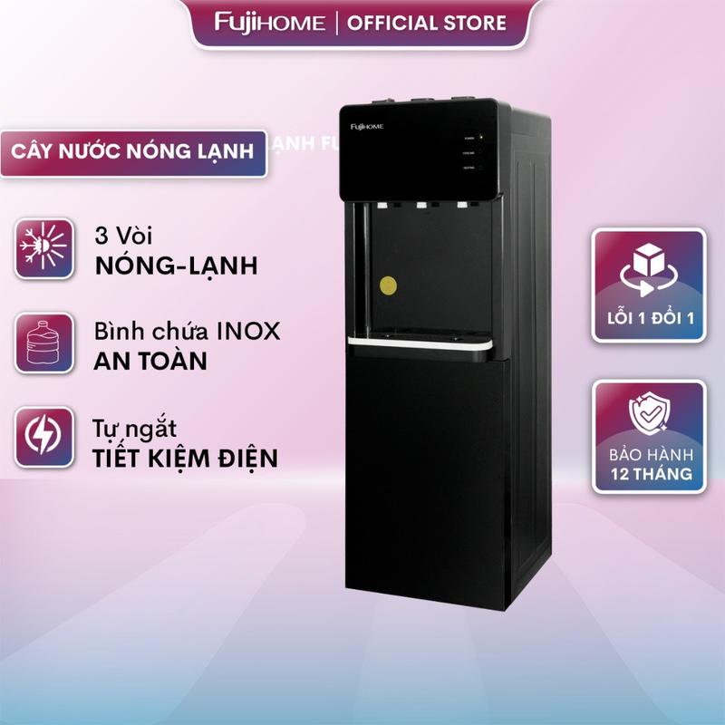 Cây nước nóng lạnh nhập khẩu FUJIHOME WD61E, máy uống nước nóng lạnh mini tiết kiệm điện công nghệ Nhật Bản