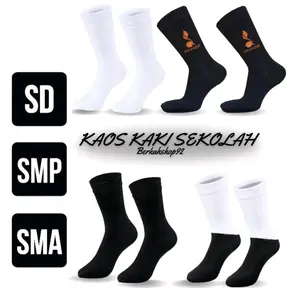 PROMO 6 PASANG KAOS KAKI ANAK SEKOLAH SD SMP SMA PRIA DAN WANITA