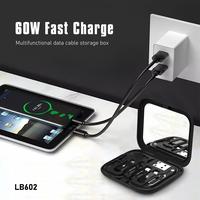 Gambar LENYES LB602 60W Multifunctional Storage Box Cable Type C Fast Charging With Converter USB + Lightning + Micro Kabel Data Powerbank Charger dari LENYES INDONESIA Kota Administrasi Jakarta Pusat 4 Tokopedia