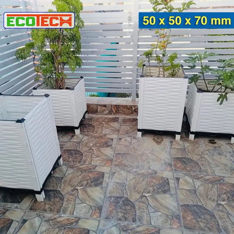 CHẬU GHÉP THÔNG MINH 50x50x70 Cm: Thẩm mỹ, kết cấu chắc, dễ lắp đặt, phù hợp mọi cây trồng đô thị. 3