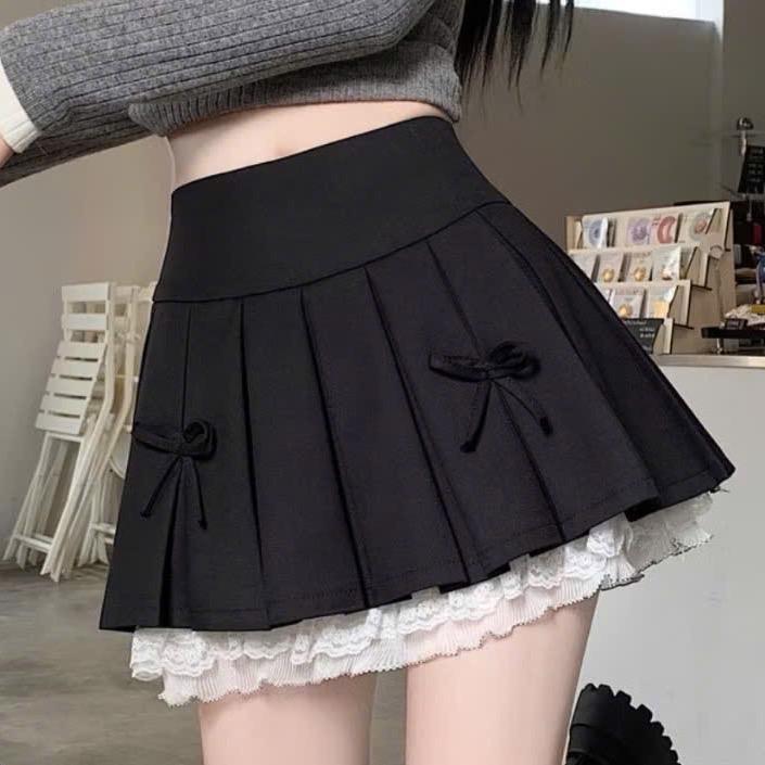 Chân Váy Tennis Bigsize Xếp Li Phối Ren Lưng Cao Che Bụng Tốt Cho Nàng Chuppy (50-95Kg)- CV419