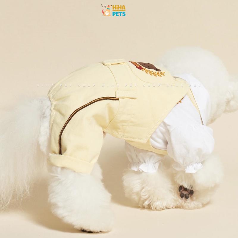 Set Series School Váy Hoặc Jump Và Nón Cực Cute Cho Chó Mèo Mát Mùa Hè Mùa Xuân Quần Áo Thú Cưng Dễ Thương Hiha Pets. 5