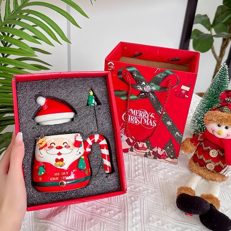 Ly Cốc Sứ , Quà Tặng Giáng Sinh Noel Kèm Hộp Làm Quà Tặng