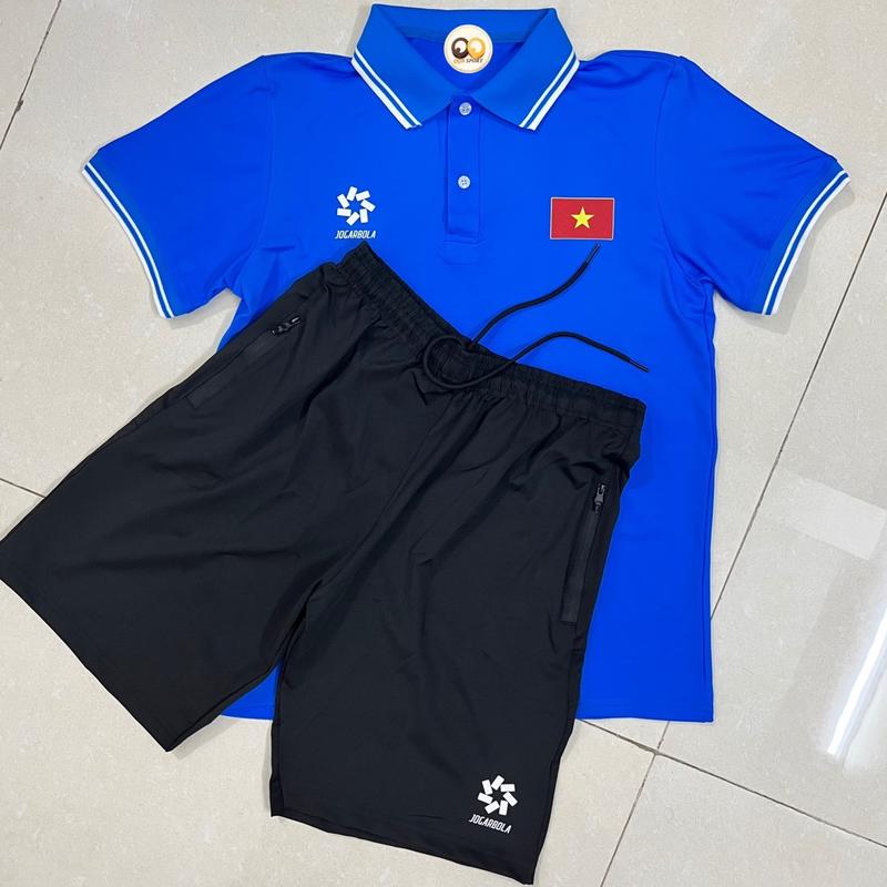 Áo polo di chuyển đội tuyển bóng đá Việt Nam mẫu mới nhất Shirt Ngắn Tay Có Cổ Menswear 3