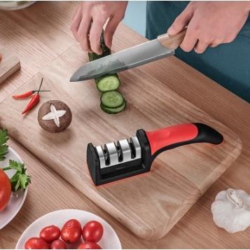 Pengasah Pisau Gunting Dapur Knife Sharpener Swift Sharp Alat Penajam Benda Tumpul 3IN1 3 MODE / ALAT ASAHAN PISAU GUNTING 3 STEP / ALAT ASAH PISAU PENAJAM PISAU SAYUR DAPUR 1