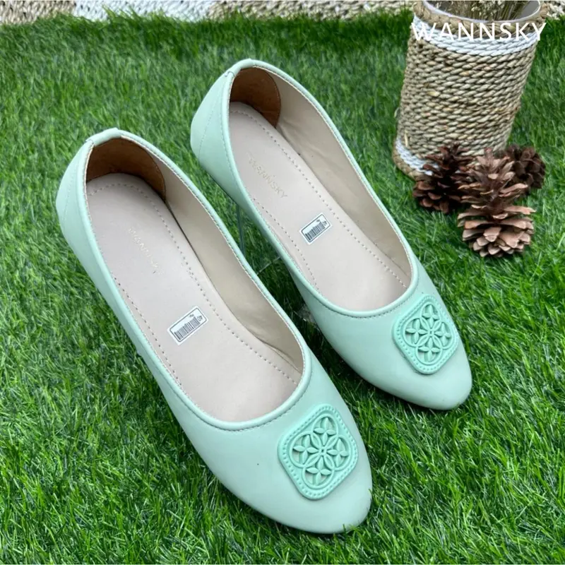 WANNSKY YUK - Sepatu Flat Shoes Wanita || Syifa || Sepatu Flat Shoes Wanita Sepatu Teplek Slip On Wanita Terbaru Sepatu Wanita Kekinian Sepatu Karet Terlaris Tanpa Hak 2