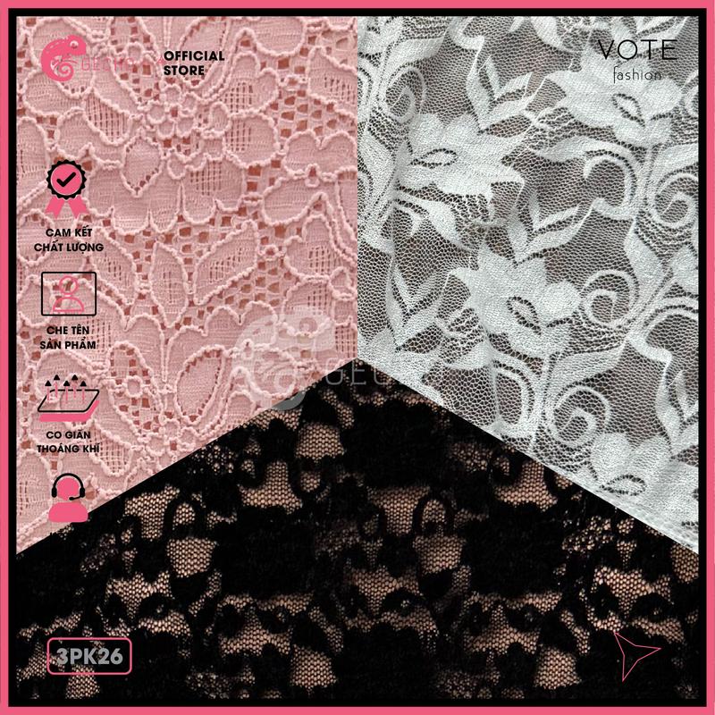 Áo Lưới Ren Cover GECKO Xuyên Thấu 3PK26 (Ảnh Thật, Nữ, Women, Top) Kem Thun 8
