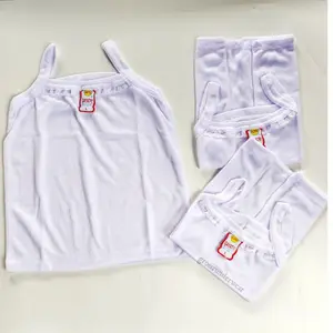 Best Seller 12 Pcs Singlet Kaos Dalam Anak Remaja Dewasa Renda Putih Polos Cantik Fashion