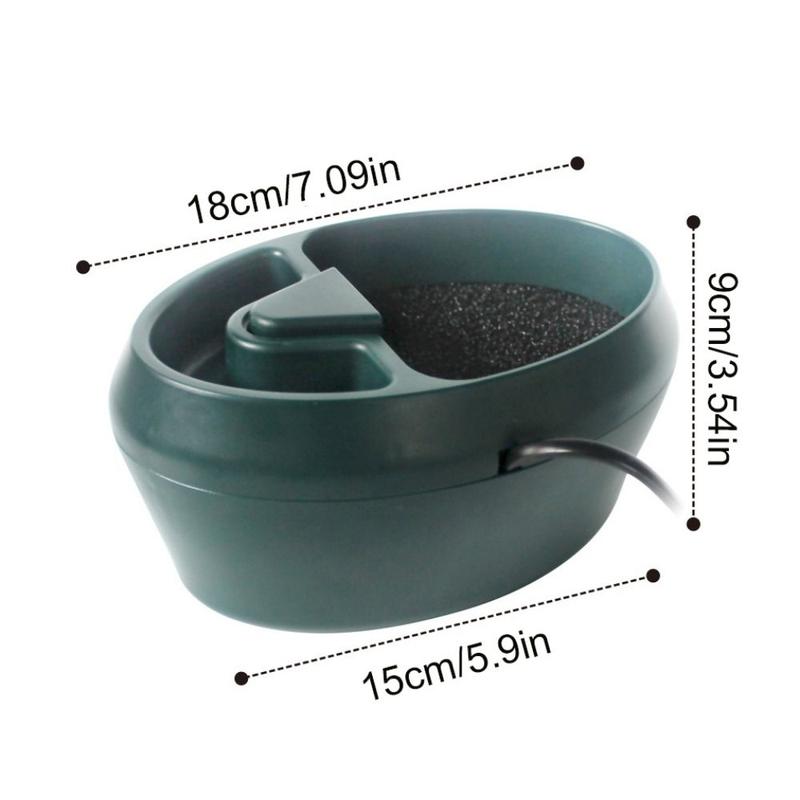 Product Introduction of Turtle Water Feeding Bowl Double Layer Filtration Amphibian Drinking Fountain US Plug Mute Lizard Water Dripper Plastic Automatic Gecko 9