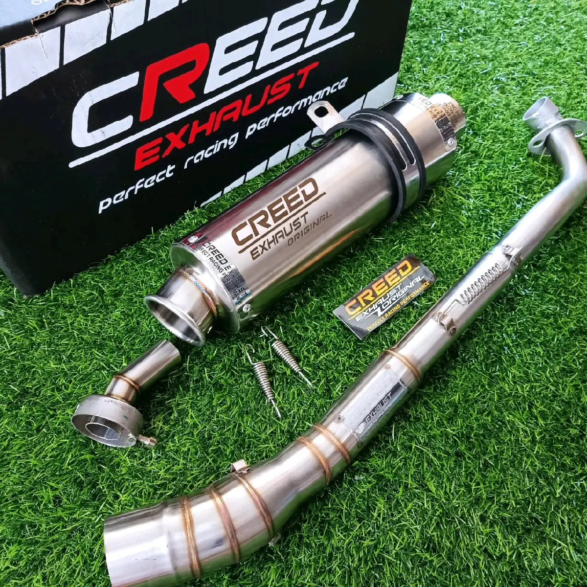 knalpot racing creed exhaust + db killer pnp supra revo kharisma blade revo Jupiter vega blade c70 grand smash shogun
