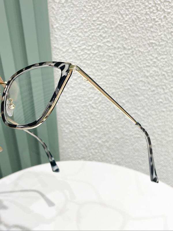 Cat Eye Frame Anti-blue Light Eyeglasses, Fashion Eyeglasses for Women & Men, Fashion Eyeglasses for Work, Daily Clothing Decor, Perfect for Student Daily Use 2