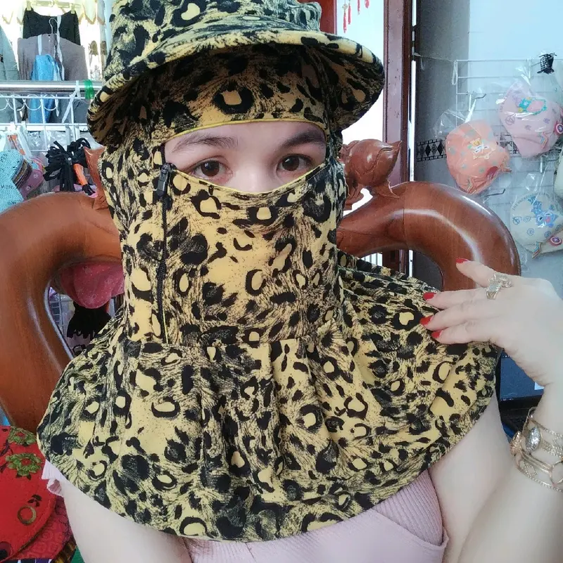 Nón khẩu trang khóa kéo bên Hong, vải thun ati-solen-thun gân, tặng kèm 2 quà ngẫu nhiên Women Nữ 7