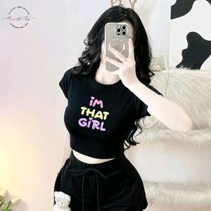 Áo Thun Croptop Thun Borip Form Basic Ôm Body In Chữ 3D I'm THAT GIRL, Size S M L, Áo Croptop Ôm Body Nữ Áo Kiểu Xinh Đẹp In Hình Độc Lạ Đi Biển Đang Hot 2025 Mặc Hè Mặc Nhà Mặc Đi Chơi Thoải Mái Có Bigsize Đến 65kg