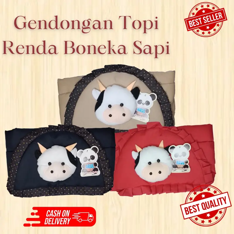 Gendongan Samping Renda Dora Polka 0