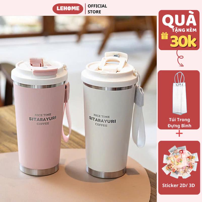 KHẮC TÊN-Cốc giữ nhiệt, Ly giữ nhiệt khắc tên SITARAYURI Coffee  dung tích 580ml  (inox304), chống rỉ (PC44)