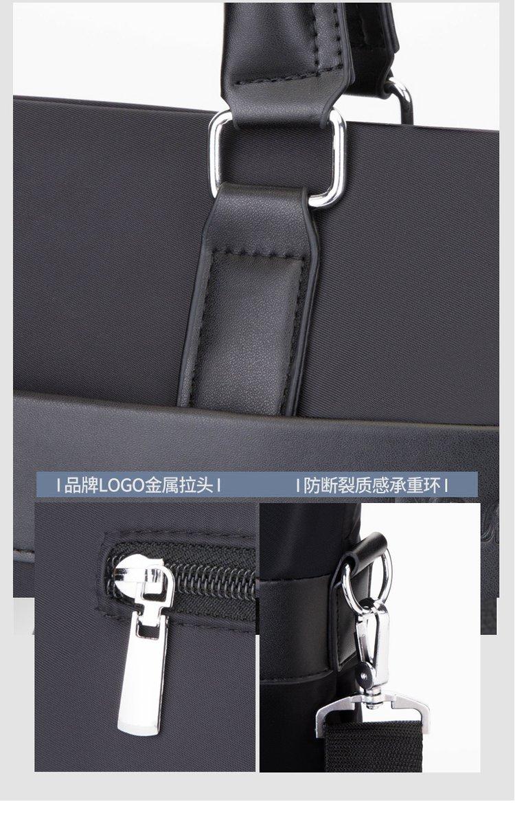 Product Introduction of Zipper Shoulder Bag Free Size Nylon Cloth Shoulder Crossbody Tote for Men 29