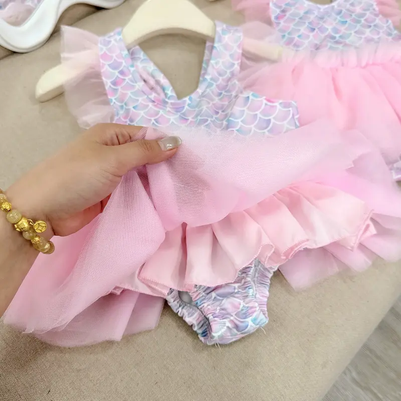 Đồ bộ bé gái, Váy 1 mảnh cho bé, đồ bộ bé gái liền thân trendy đi biển 8