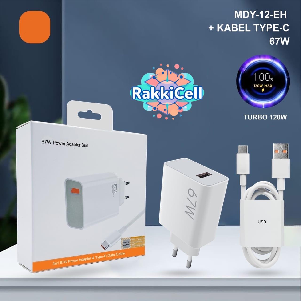 67W Fast Charger Turbo Rdmi Note 13 Komplit Kabel Usb Type C ( MDY-12-EH ) Charging . Sku1