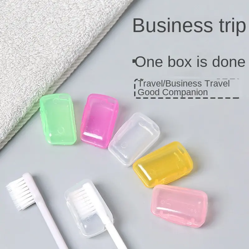 Travel Toothbrush Head Protective Cover Case Head Cover Portable Outdoor Travel Toothbrush Protective Box Tooth Bucket Toothbrush Holder