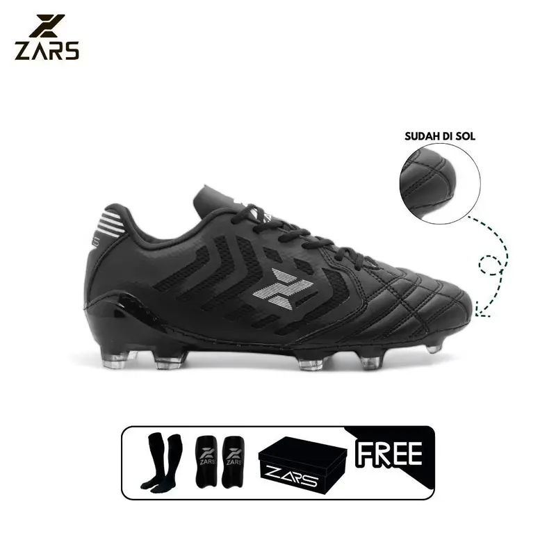 Sepatu Bola Original Zars Evo Infinity Sudah Jahit Sol keliling Free Kaos Kaki dan Deker Boots 0