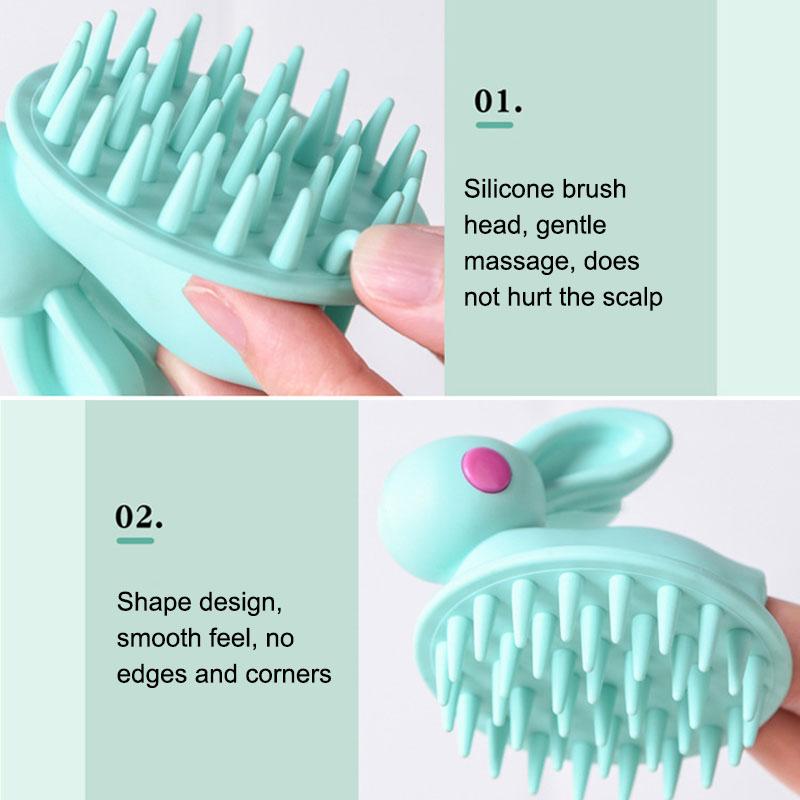 Product Introduction of Silicone Bath Brush for Baby Infant Bathing Soft Shampoo Massage Brushes Girls Boys Kids Shower Head Body Hair Washing Wipe Comb 14