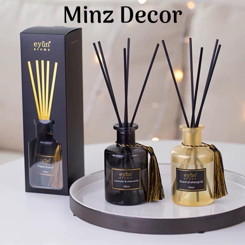    Size to 180ml  Tinh dầu khách sạn hương thơm phòng mát dịu khử mùi kèm que khuyếch tán mùi Eyun Aroma 