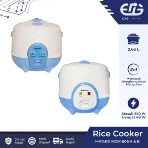 Miyako magic com 0,63 liter MCM 606A/ & 606Bpenanak nasi serbaguna