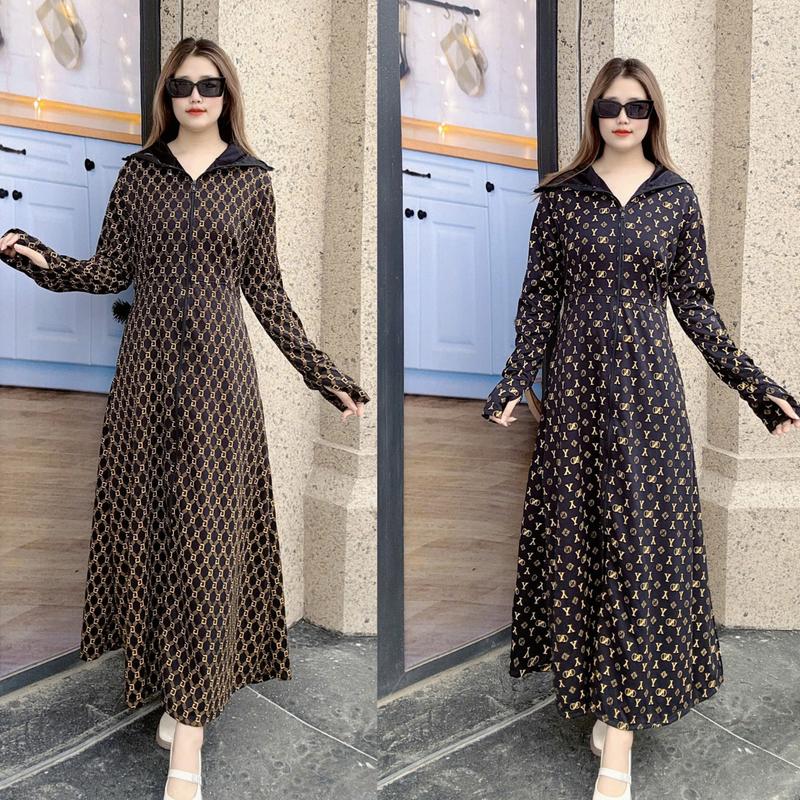 Áo chống nắng toàn thân poly Thoáng Mát Mẫu Chữ