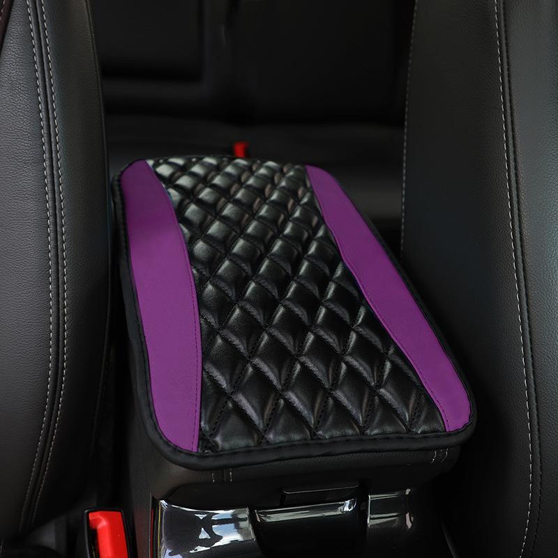 Car Armrest Cover, PU Leather Car Armrest Pad, Center Console Pad, Soft Car Armrest Protector, Universal Car Interior Decoration Accessories, Car Decor, Girly Car Accessory 5