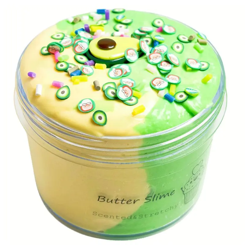 Bùn Bông Slime, 60ml, Bùn Hai Màu, Nhẹ, Đồ Chơi Tự Làm, Bùn Đất Sét, Bơ Slime, C5O5 7